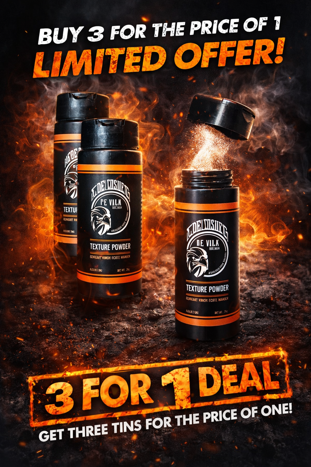 Textuurpoeder - Lichte fixatie. Maximale styling (3 stuks)