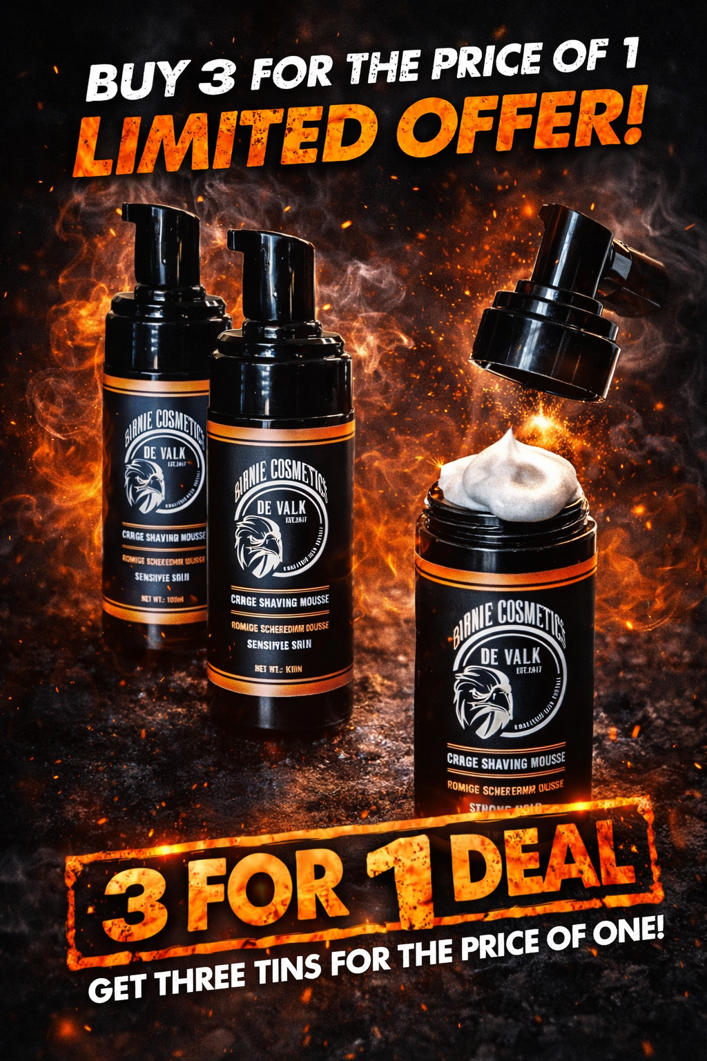 Krullende Crème Haarmousse - Gladde krullen, zacht aanvoelend (3 stuks)