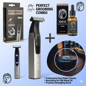 Easy blade trimmer - Waar precisie en stijl samenkomen met baardolie en -borstel